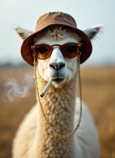 A very cool llama